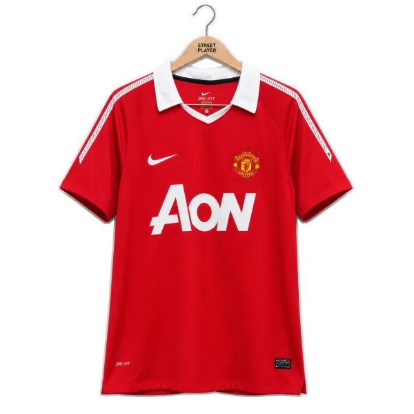 Manchester United Maillot Retro Domicile 10/11